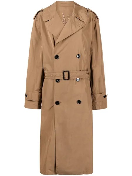 Yves Saint Laurent Pre-Owned тренч с логотипом 1990-х годов