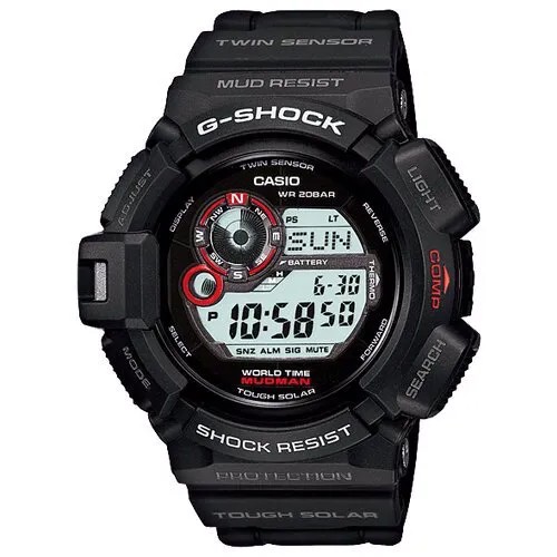 Наручные часы CASIO G-Shock G-9300-1, черный, серый