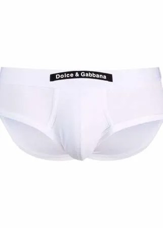 Dolce & Gabbana трусы-брифы с нашивкой-логотипом