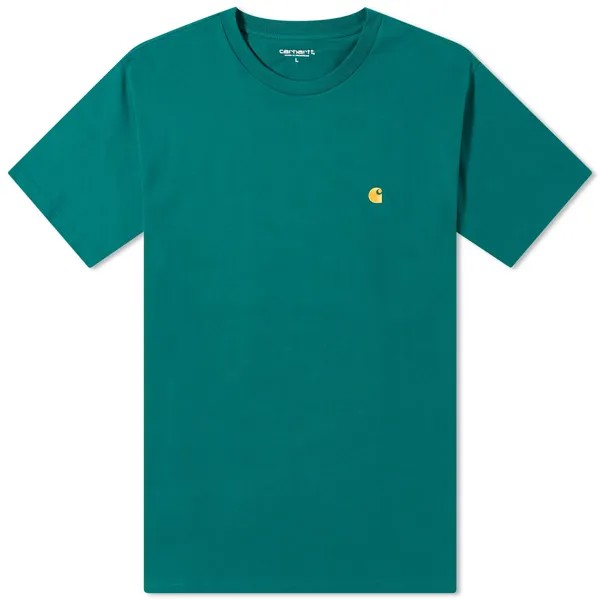 Футболка Carhartt Wip Chase, цвет Chervil & Gold