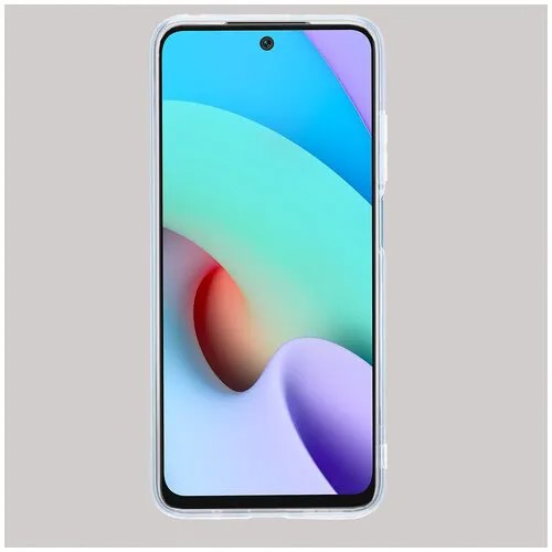 Чехол накладка для Xiaomi Redmi 10, прозрачная