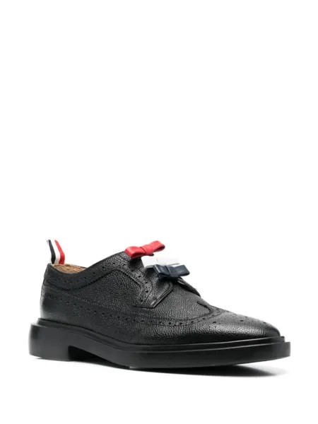 Броги с бантом и полосками RWB Thom Browne, черный