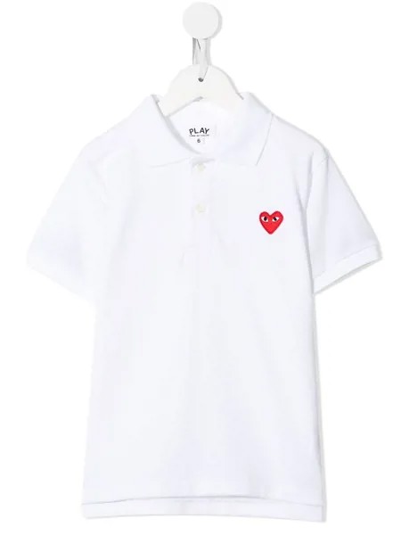 Comme Des Garçons Play Kids рубашка поло с логотипом