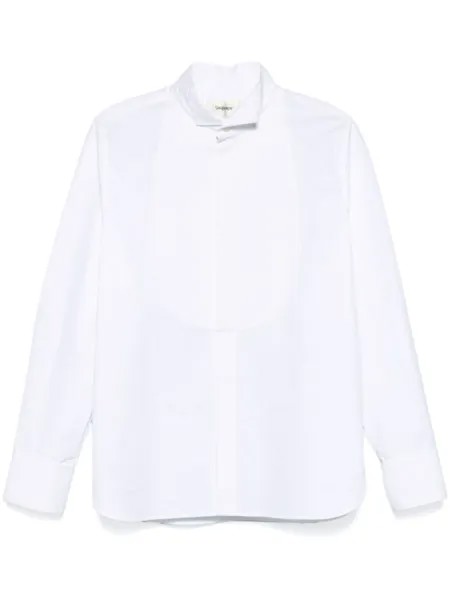 Saint Laurent рубашка-смокинг, белый