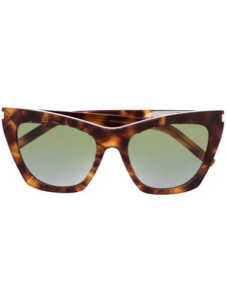 Saint Laurent Eyewear солнцезащитные очки в оправе 'бабочка'