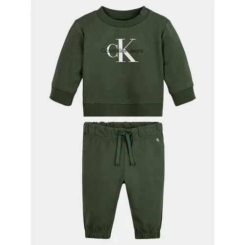 Комплект одежды Calvin Klein Jeans, размер 62 [MET], зеленый