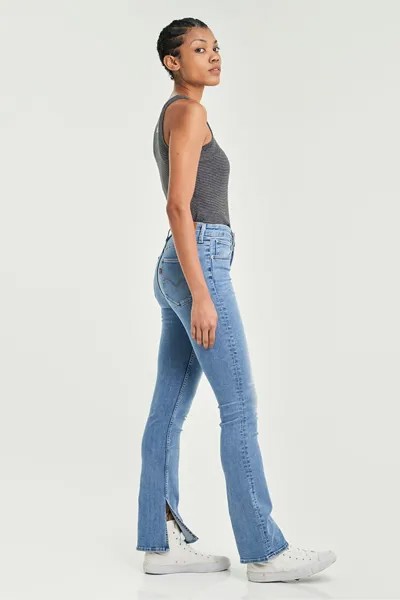 Джинсы 725 с расклешенными штанинами и разрезом Levi's, синий