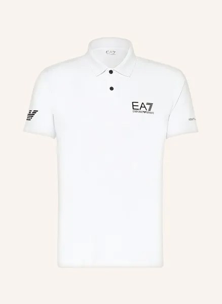 Функциональная рубашка-поло pjemz Ea7 Emporio Armani, белый