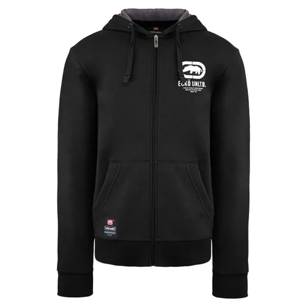 Черная спортивная куртка с карнизом в виде человечков Ecko Unltd., черный
