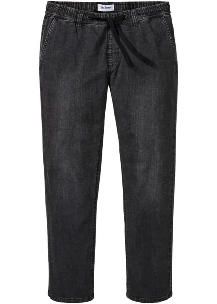 Джинсы стандартного кроя без застежек удобного прямого кроя John Baner Jeanswear, серый