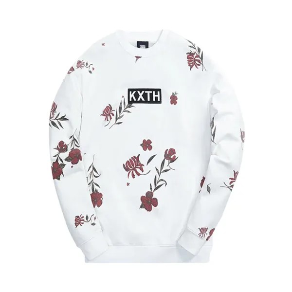 Толстовка Kith Summer Floral Crewneck 'White', белый