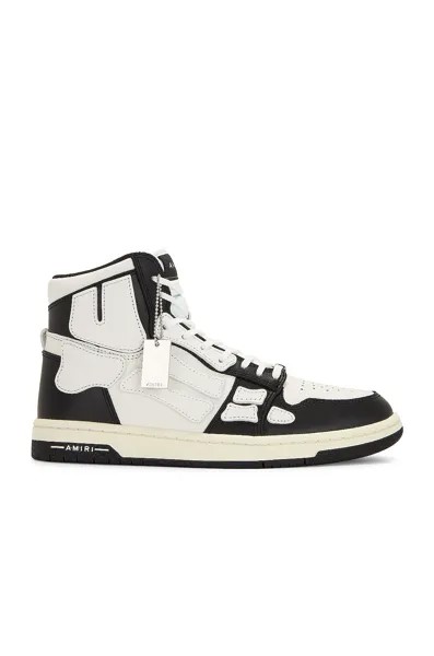 Кроссовки Amiri Skel Top Hi, цвет Black & White