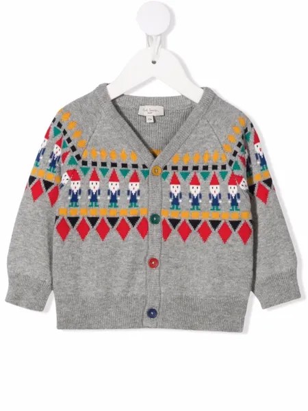 Paul Smith Junior кардиган с орнаментом