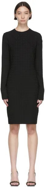 Черное платье-миди из вискозы Givenchy