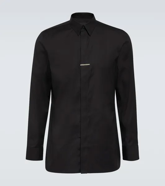 Рубашка из хлопкового жаккарда 4G Givenchy, черный
