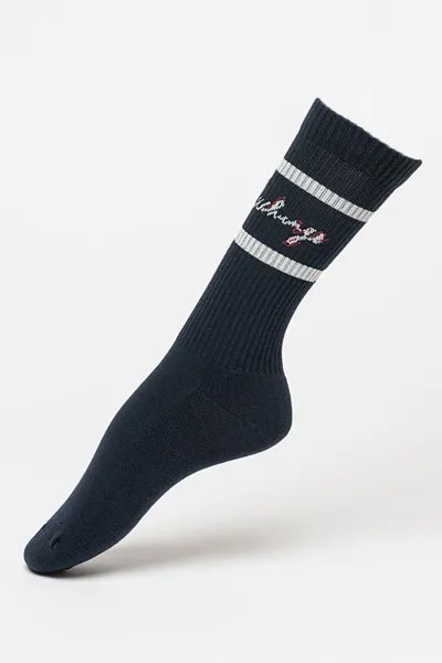 Длинные носки с логотипом Armani Exchange, черный