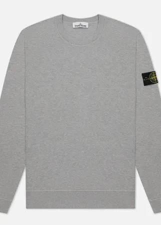 Мужская толстовка Stone Island Crew Neck Cotton Fleece, цвет серый, размер M