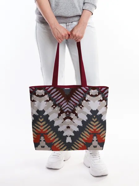 Текстильная женская сумка на молнии для пляжа и фитнеса bsz_414047 JoyArty
