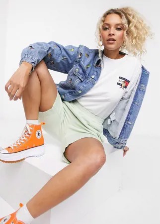 Голубая джинсовая куртка от комплекта Tommy Jeans x Looney Tunes-Голубой