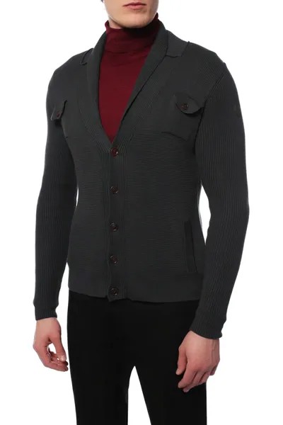 Кардиган мужской Tru Trussardi 620120 серый XL