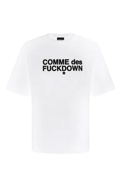 Хлопковая футболка Comme des Fuckdown