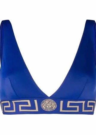 Versace лиф бикини с узором Greca