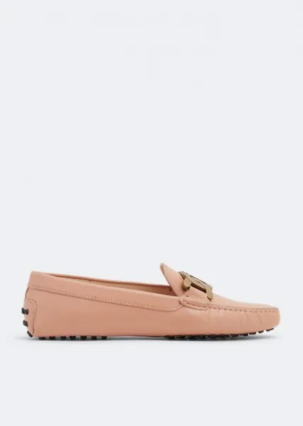 Лоферы TOD'S Kate Gommino driving loafers, розовый