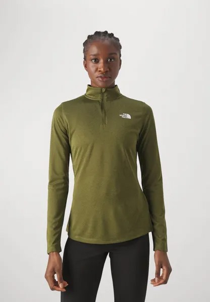 Топ с длинными рукавами FLEX ZIP The North Face, цвет forest olive dark heather