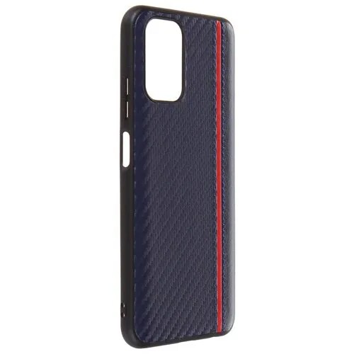 Чехол G-Case для Xiaomi Redmi Note 10 Carbon Dark Blue GG-1349