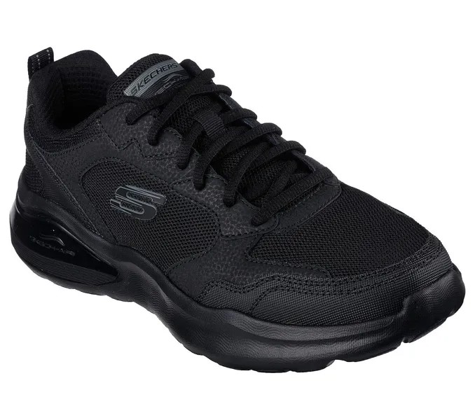Черные мужские туфли Skechers с воздушной амортизацией и сеткой из пены с эффектом памяти Sport Comfort 232560