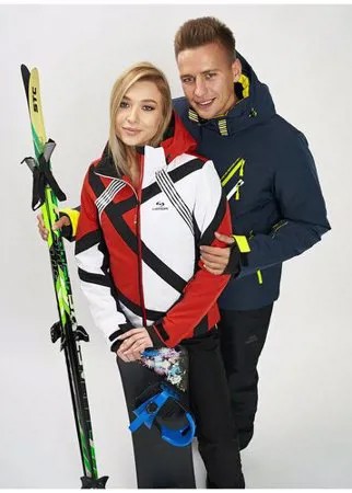 Горнолыжная куртка женская красного цвета 77031Kr, 46