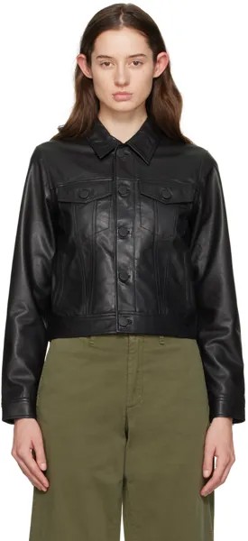 Черная кожаная куртка Debbie Rag & Bone