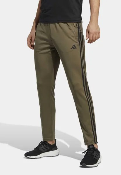 Спортивные брюки Adidas Essentials 3-Stripes, многослойная олива / черный
