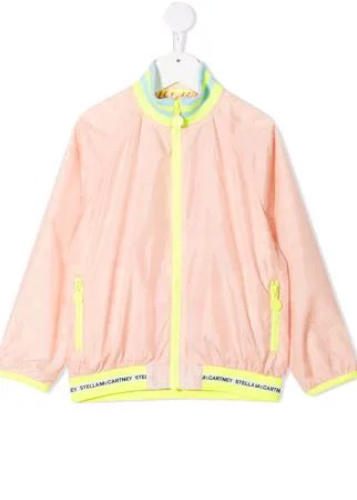 Stella McCartney Kids бомбер с логотипом