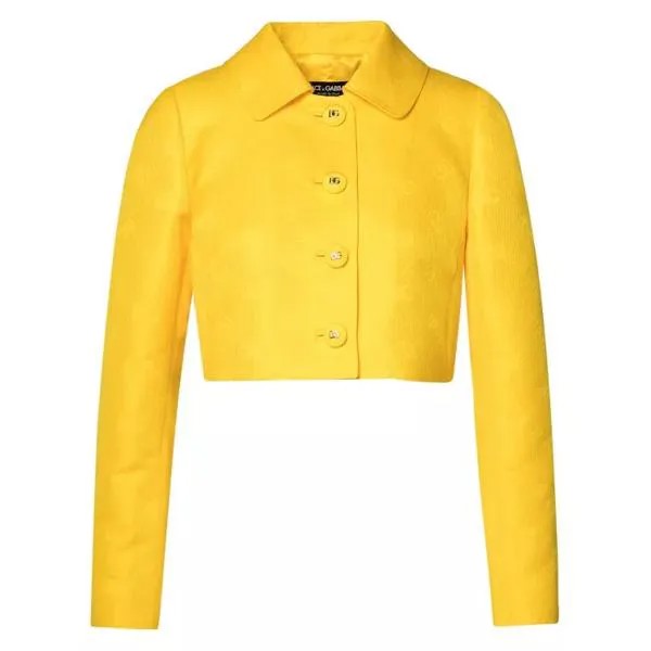 Куртка cotton blend jacket Dolce&Gabbana, желтый