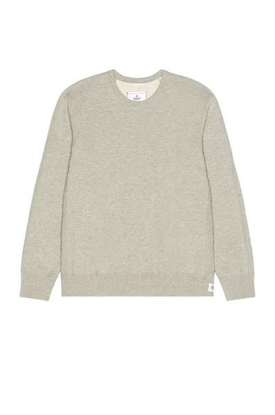 Толстовка Reigning Champ Crewneck, цвет Heather Grey