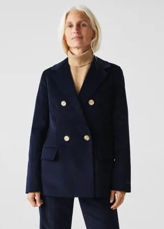 Женский двубортный вельветовый пиджак Lacoste