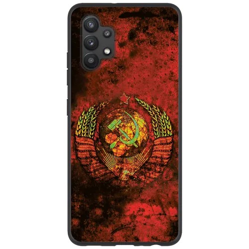 Силиконовый чехол с рисунком Герб СССР состаренный для Samsung Galaxy A32, Anycase PR0005431
