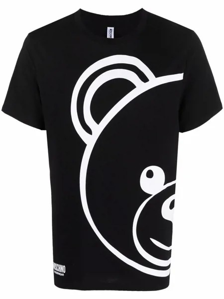 Moschino футболка с декором Teddy Bear
