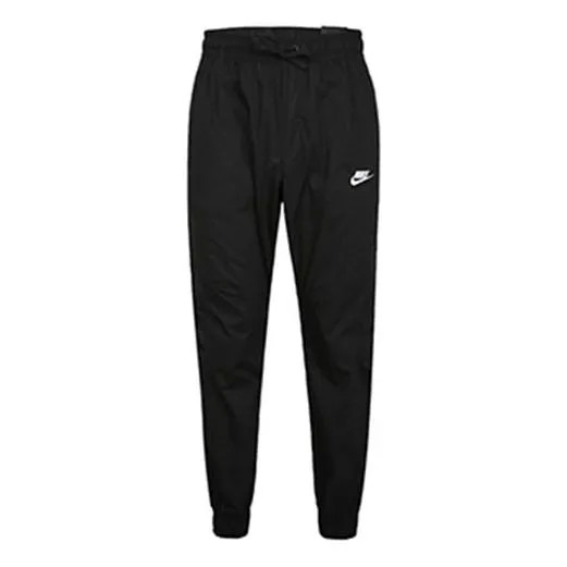 Спортивные штаны, однотонные, спортивные, плетеные, длинные, Nike, черный
