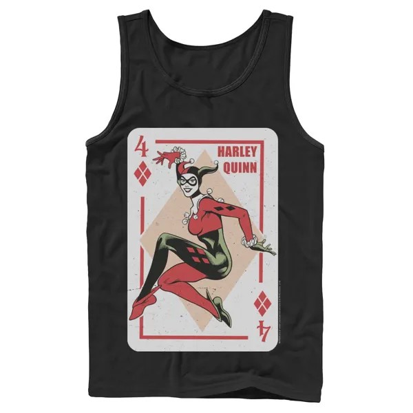 Мужская майка с игральными картами DC Comics Harley Quinn
