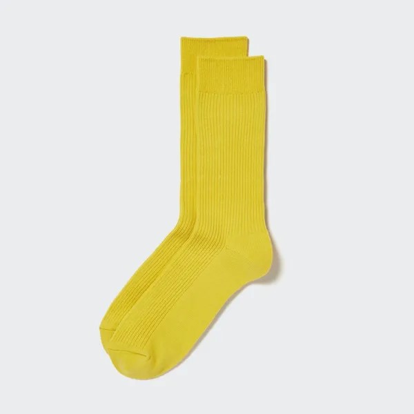 Цветные носки UNIQLO, желтый