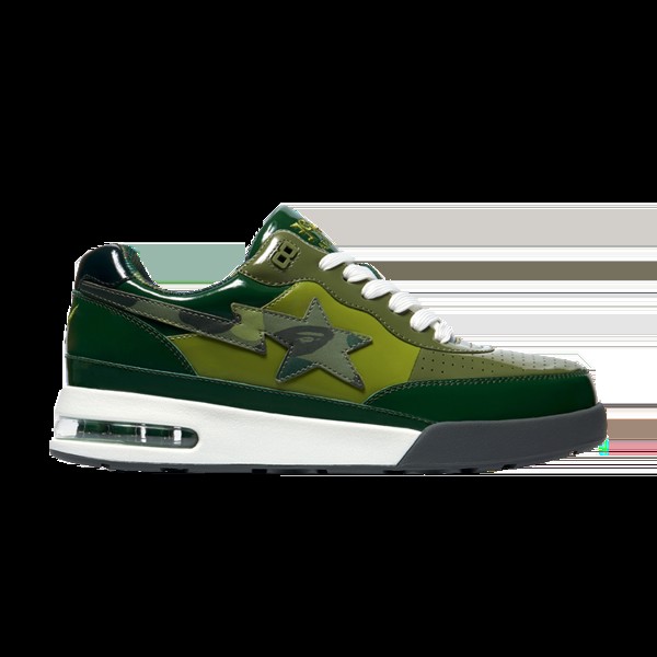 Кроссовки BAPE Roadsta #1, зеленый