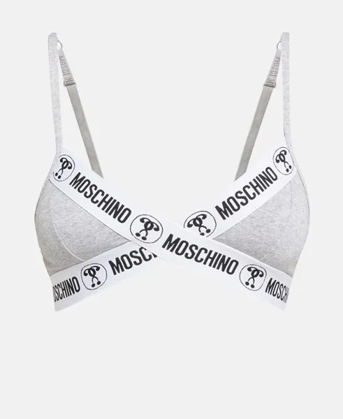 Мягкий бюстгальтер Moschino Underwear, серый