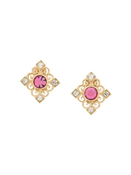 Yves Saint Laurent Pre-Owned серьги-клипсы Art Deco 1980-х годов