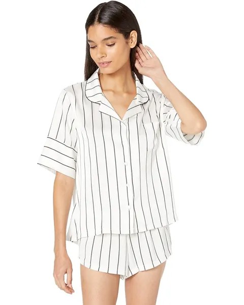 Пижамный комплект BLUEBELLA Alma Short Pyjama Set, цвет White/Black