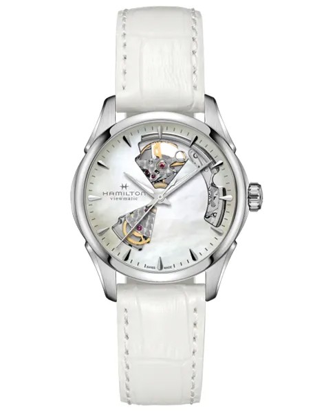 Наручные часы женские Hamilton Open Heart Lady Auto белые