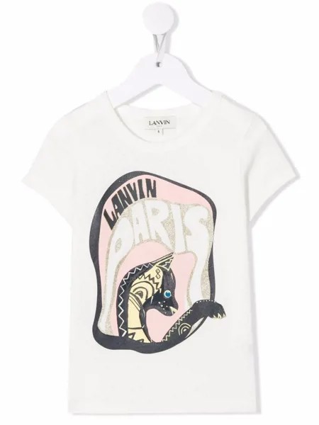 LANVIN Enfant футболка с графичным принтом