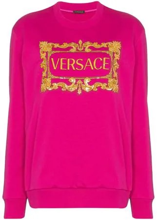 Versace толстовка с принтом Baroque и логотипом