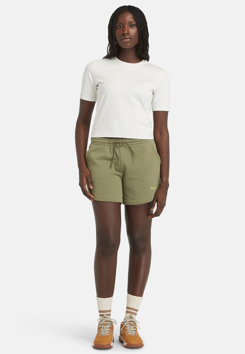 Базовая футболка Short Sleeve Tee Timberland, винтажная белая